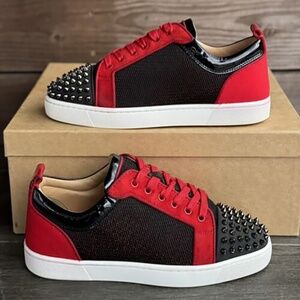 Step up your footwear game with the Christian Louboutin Louis Junior sneakers